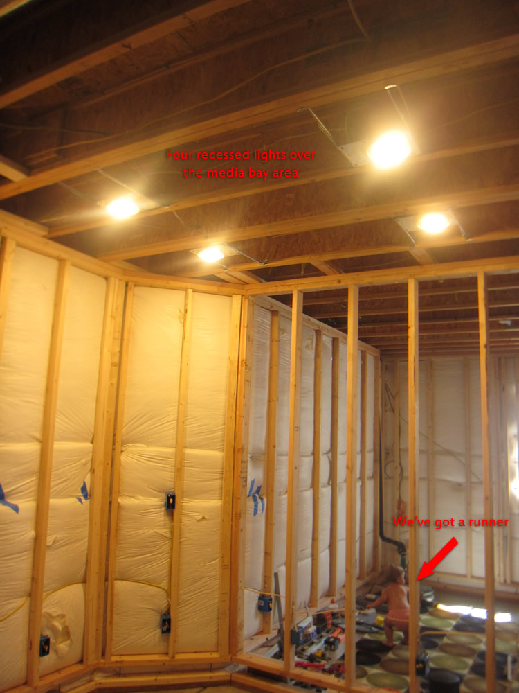 Finish Basement Home Theater - Before and After Pictures